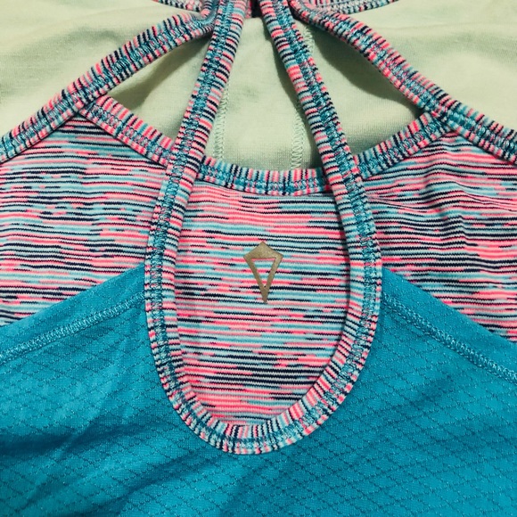 Blue and pink Iviiva tank top - Picture 3 of 3